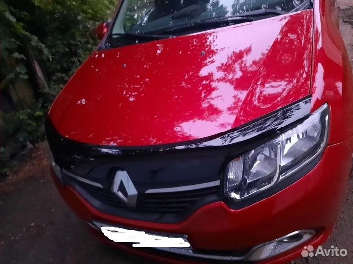 Дефлектор капота Renault Logan 2 с 2014 года