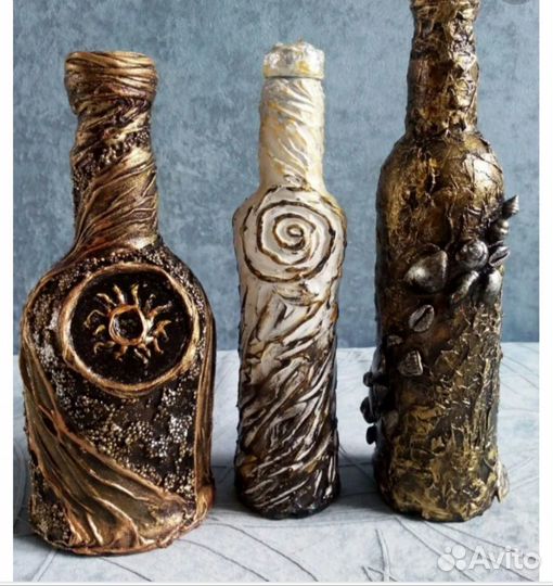 Бутылки декор