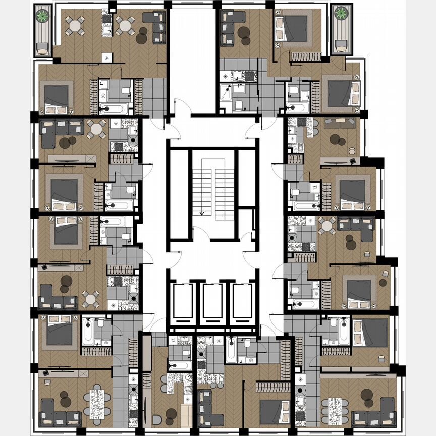 3-к. квартира, 53,6 м², 9/16 эт.