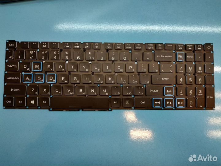 Клавиатура ноутбука Acer PH517-51 синяя подсветка