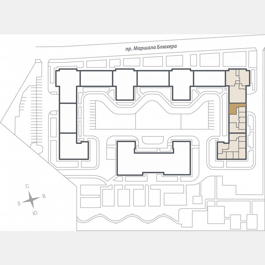 3-к. квартира, 90,1 м², 2/10 эт.