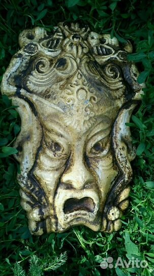 Панно Маска Гипс СССР