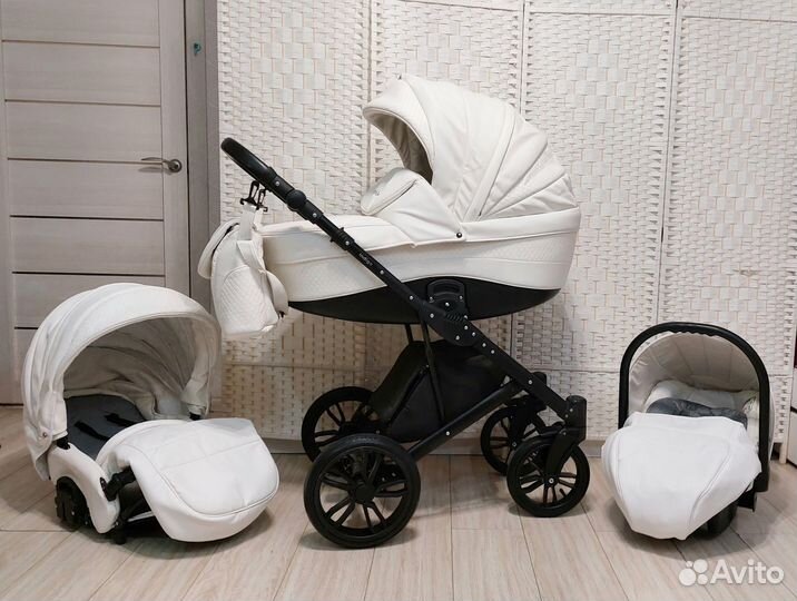 Коляска Indigo 3в1 Экокожа