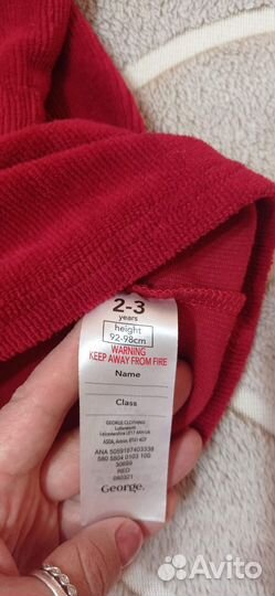 Вельветовое платье на девочку 92-98