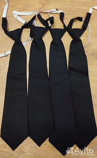 Галстук мужской черный