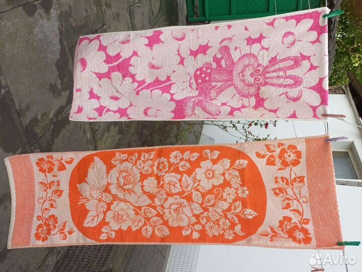 Полотенца СССР полулен и махровые