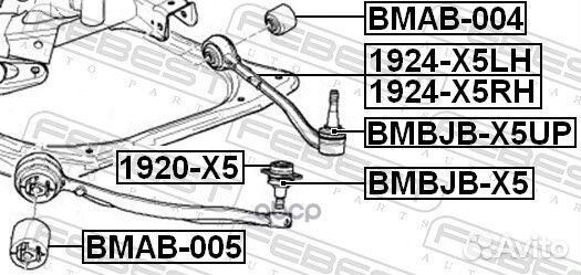 Рычаг передний левый 1924X5LH Febest