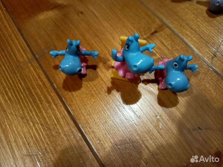 Игрушки из киндера бегемотики