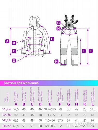 Зимний комплект Nikastyle р 134,140,146