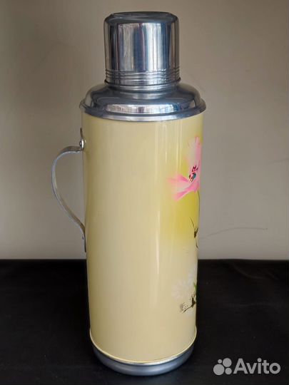 Термос китайский без пробки СССР 2 л жёлтый