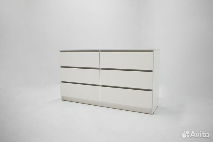 Комод белый широкий
