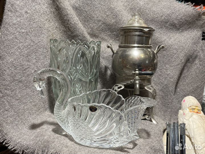 Хрусталь Богемия/бульотка/Дед Мороз