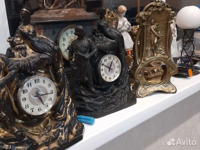 Настольные часы бронза 