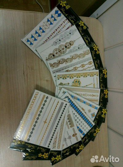 Набор временных татуировок флеш тату