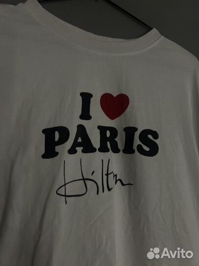 В Наличии Vetements I Love Paris Футболка