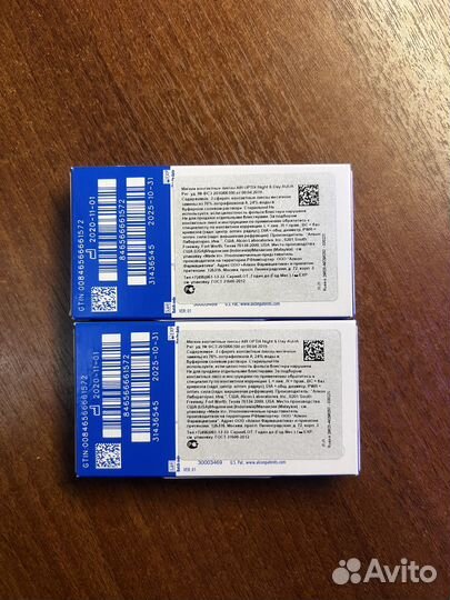 Линзы air Optix night and day aqua -4.75/8.6