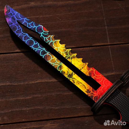 Деревянный штык нож М9. Мраморный градиент