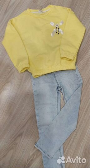 Джинсы,толстовки,платья,обувь для девочки 110-116