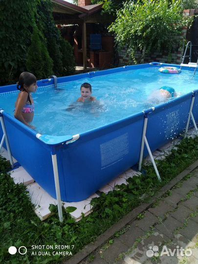 Каркасный бассейн intex бу