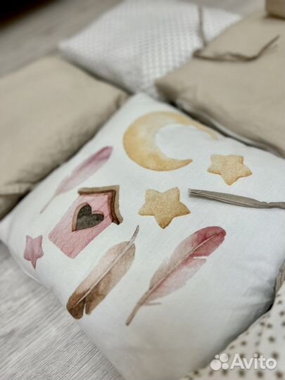 Бортики в детскую кроватку 12 шт