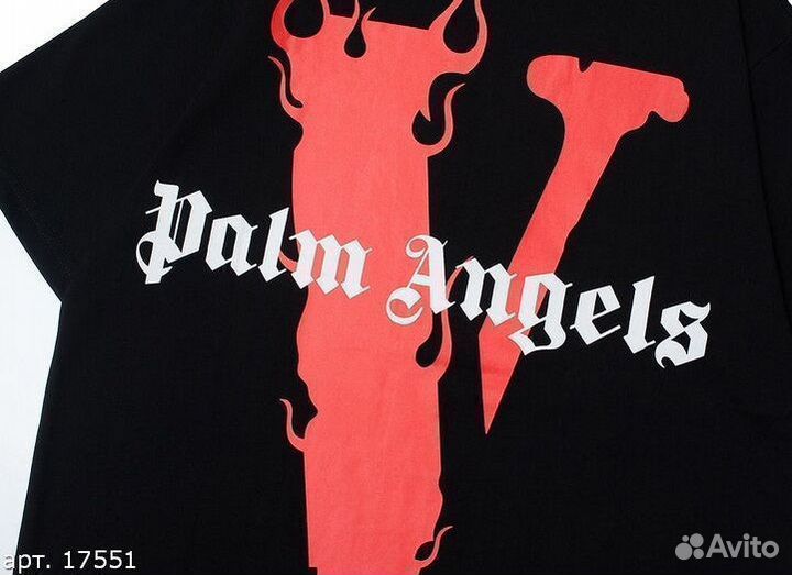 Футболка Vlone Palm Angels Черная
