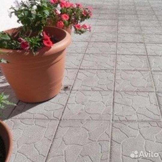 Тротуарная вибролитая плитка для аллей, с нашей ба