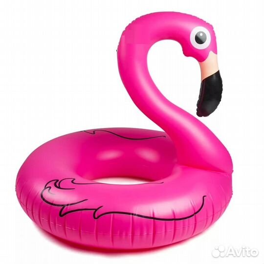 Надувной круг фламинго 90см
