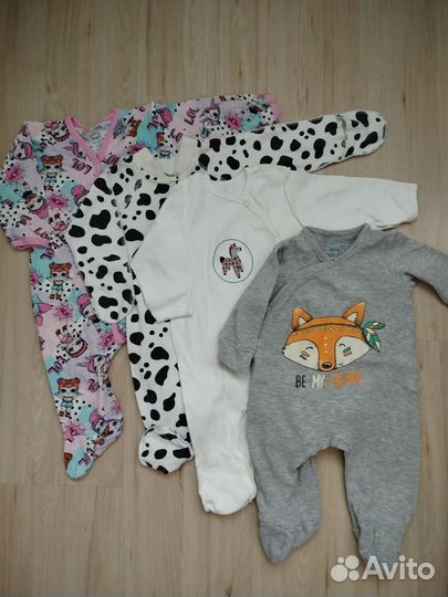 Вещи пакетом на девочку 62-68