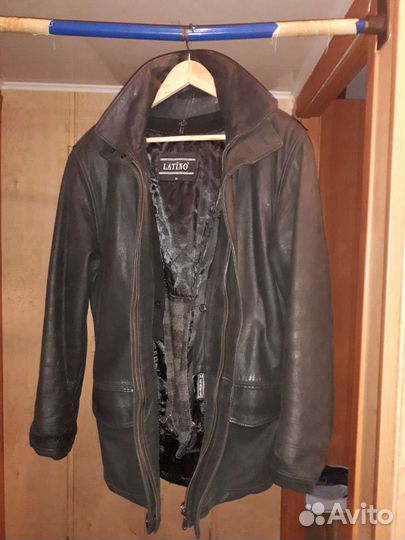 Кожаная куртка мужская