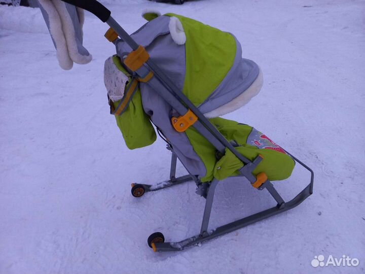 Детские санки коляска ника