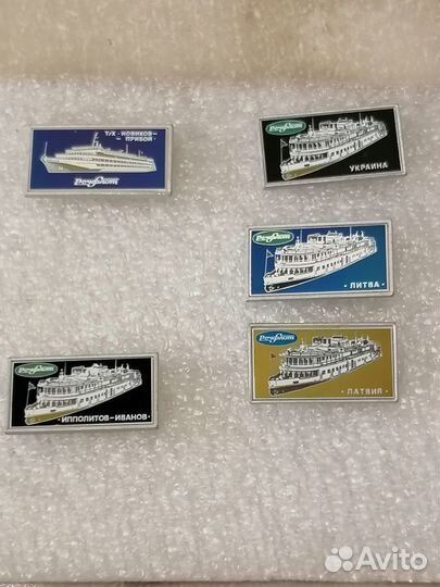 Значки Речфлот ситалл СССР