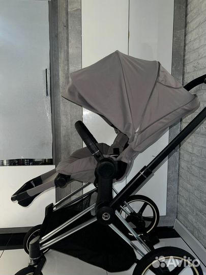 Коляска cybex priam 3 onyx grey 3в1 с isofix