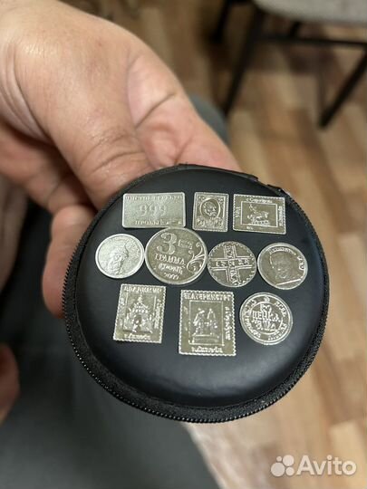 Коллекционные монеты серебро 999