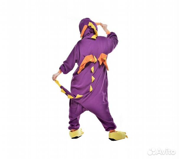 Кигуруми FunFur Фиолетовый Дракон XL