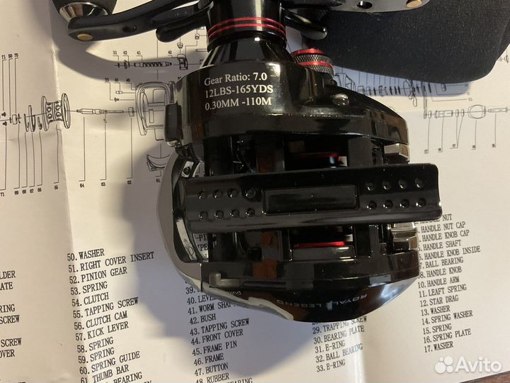 Кастинговая катушка для спиннинга