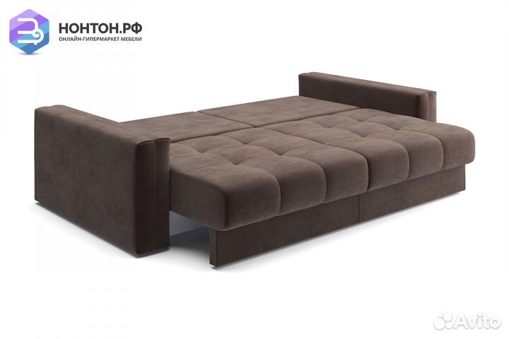 Диван тик-так Монарх коричневый