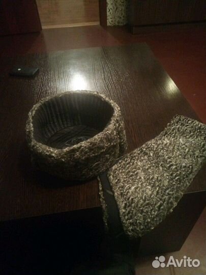 Шапка каракуль с воротником