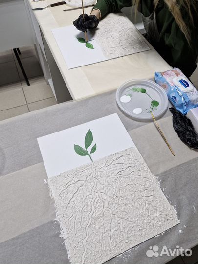 Мастер-класс создание объемных текстурных картин