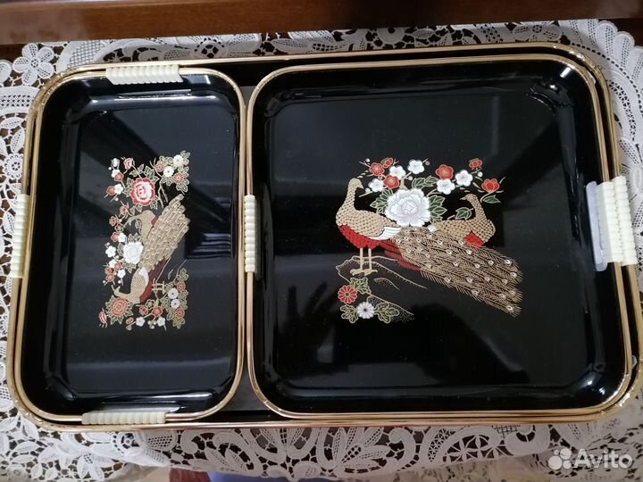 Подносы лакированный набор из 3 штук Тайвань