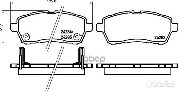 Колодки тормозные дисковые перед NP5030 NIS