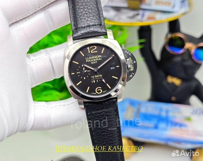 Элитные мужские часы Panerai Luminor Gmt 10 days