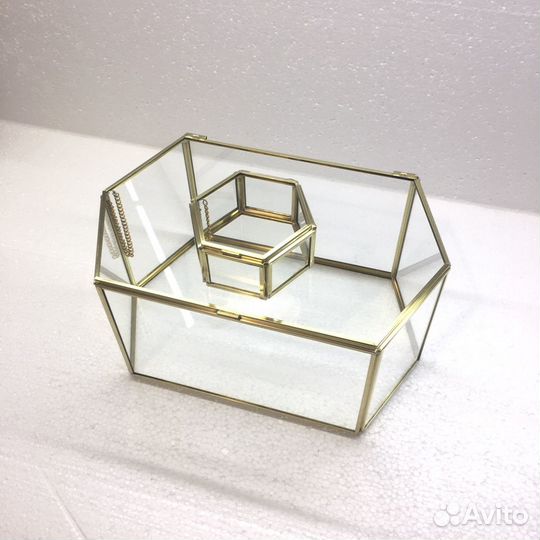 Стеклянные свадебные шкатулки