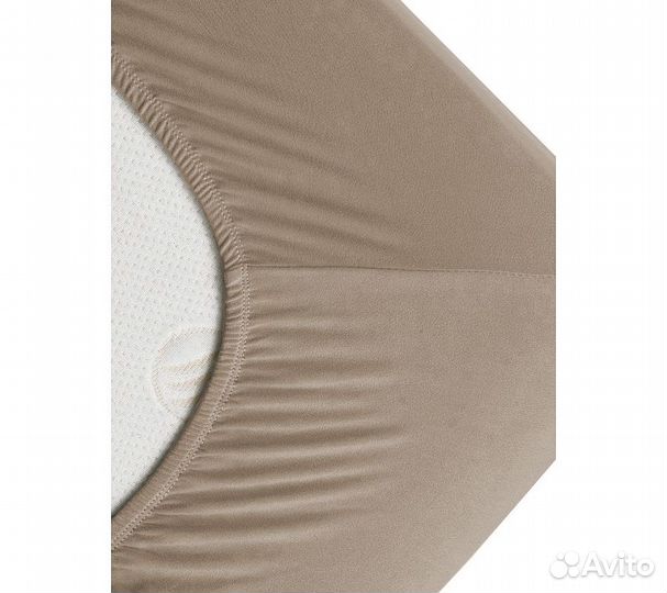 Простынь GoodNight Трикотаж 200х200х20 Какао на ре