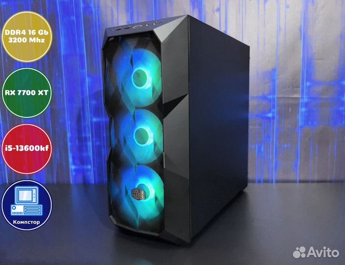 Сборка пк 4к i5-RX7700XT-16DDR4-QBH0946735182-B760