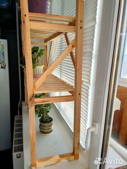 Стеллаж для рассады и цветов деревянный