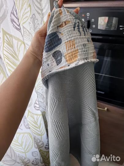 Полотенце детское с уголком вафельное