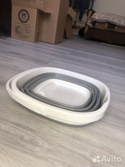 Складное ведро силиконовое