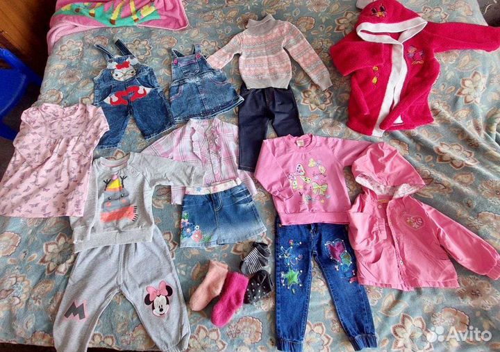 Вещи пакетом на девочку 74-86