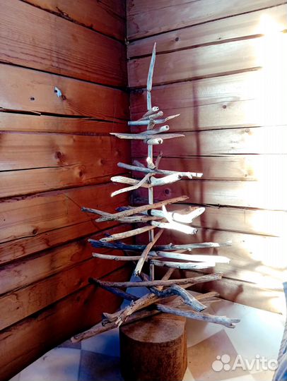 Ёлочки дрифтвуд (эко декор)