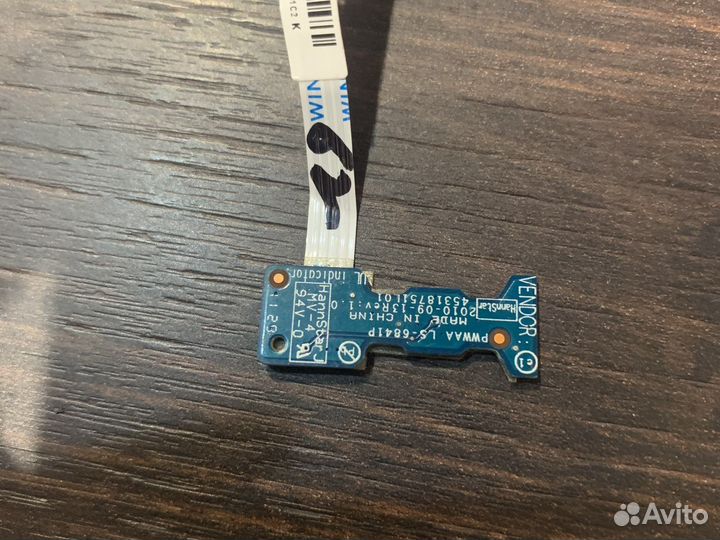 Плата кнопки включения для ноутбука Toshiba c660